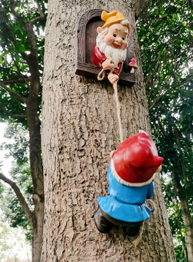 花园侏儒小矮人树脂工艺品庭院