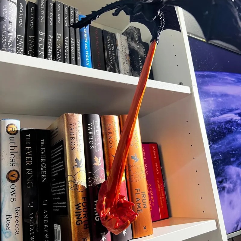 跨境新品 Dragon Flame Book Nook 龙焰书角 墙壁装饰礼物 - 图1