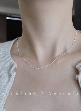 3/23新品提前加购| 925纯银万搭基础款极细裸链锁骨链 单戴叠戴