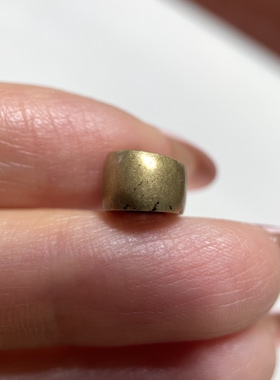 藏传西藏千年天铁托甲珠9mm 大孔道念珠手串元素diy配珠配饰 128