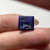 Sasanian Dynasty lapis lazuli animal exquisite seal bead 10mm hand-engraved large wear ring ring surface 1983