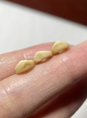 藏式白料器隔片三颗7.7mm  念珠手串手链diy隔珠配珠配饰散珠 07