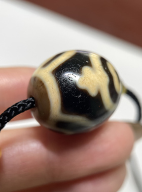 台湾张奎牙黄宝瓶天珠玛瑙17.8mm 锁骨链手串念珠顶珠主珠老珠111