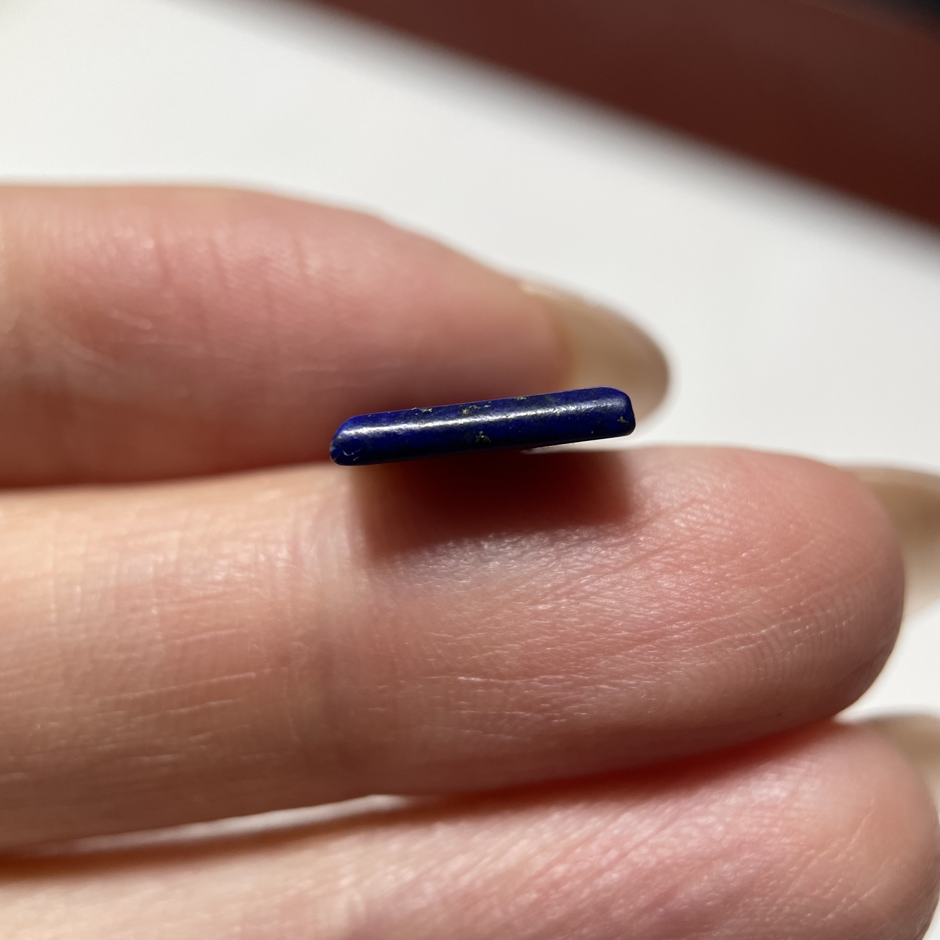 Sasanian Dynasty lapis lazuli animal exquisite seal bead 10mm hand-engraved large wear ring ring surface 1983
