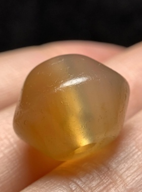 藏传清代糖色油润玛瑙飞碟珠16mm 念珠手串星月紫檀配珠老珠 1700
