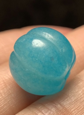 百年老天河石瓜珠13.5mm 念珠手串配珠配饰单珠散珠老珠子 1687