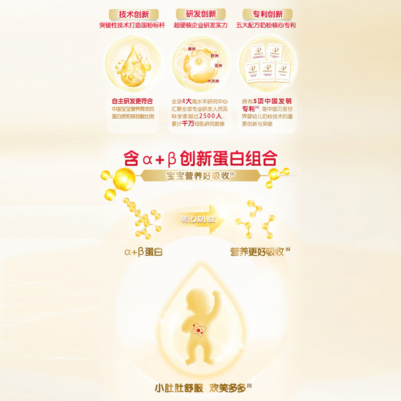 伊利金领冠三联基础3段成长牛奶粉 金领冠婴幼儿牛奶粉