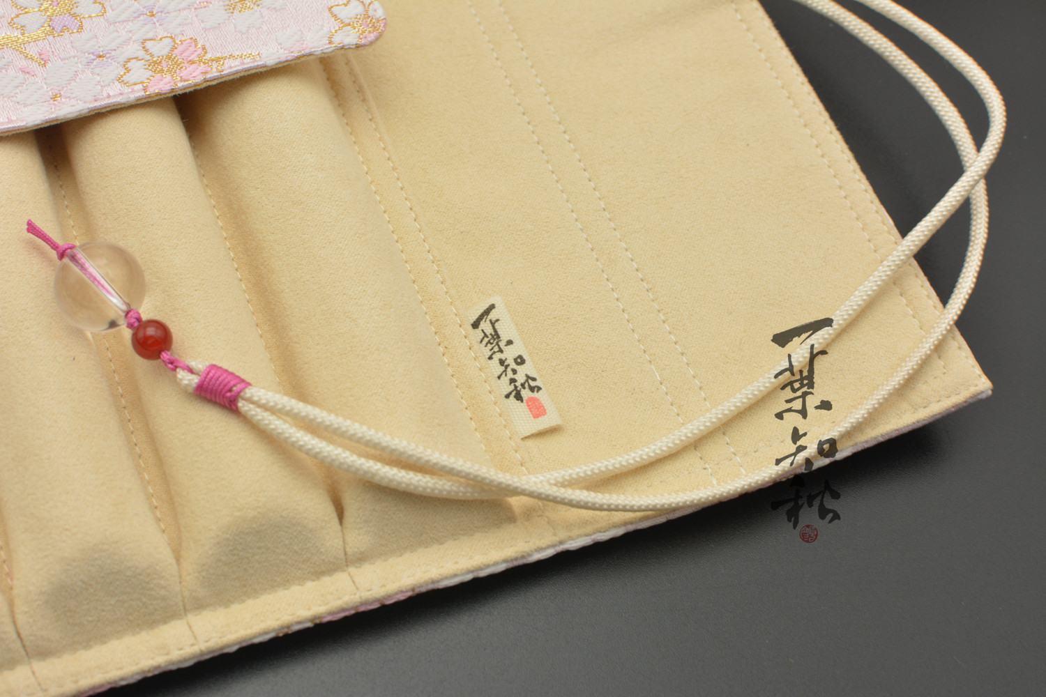 一叶知秋 【彩樱若雪】一叶知秋手作 钢笔 笔帘 西阵织进口面料,淘宝优惠券,粉丝福利购,淘宝优惠卷