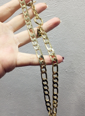 欧美夸张个性简约休闲金属素款字母几何锁骨链颈链项链饰品冷淡风