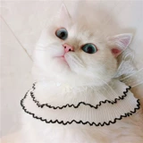 Кружевной слюнявчик, милый нагрудник для принцессы для приставной кровати, шерстяной чокер в форме цветка