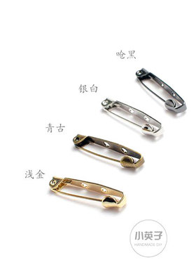 diy日式简针铜手工材料胸花配件