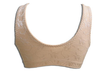 Bimei 2-in-1 front-button-vest style non-wired prosthetic breast bra comes with sponge prosthetic breast 8105