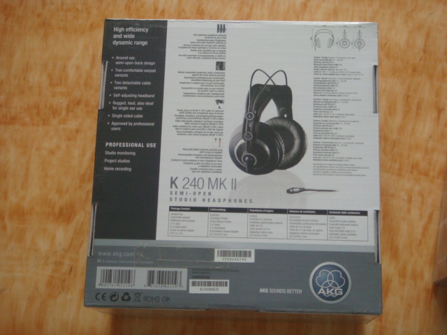 AKG/爱科技 K240MKII MK2头戴式耳机监听耳机 耳塞全新奥地利产 - 图3