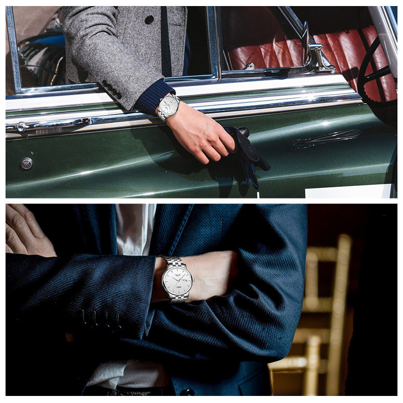 正品冠琴男士全自动国产潮流机械表 冠琴萍鸿国产腕表