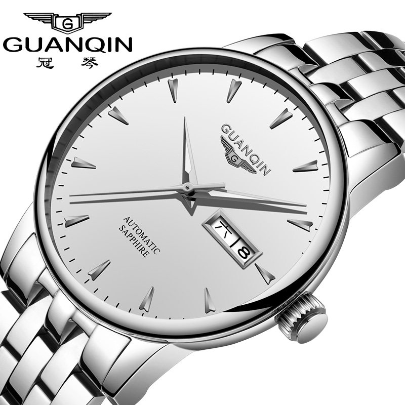 正品冠琴男士全自动国产潮流机械表 冠琴萍鸿国产腕表