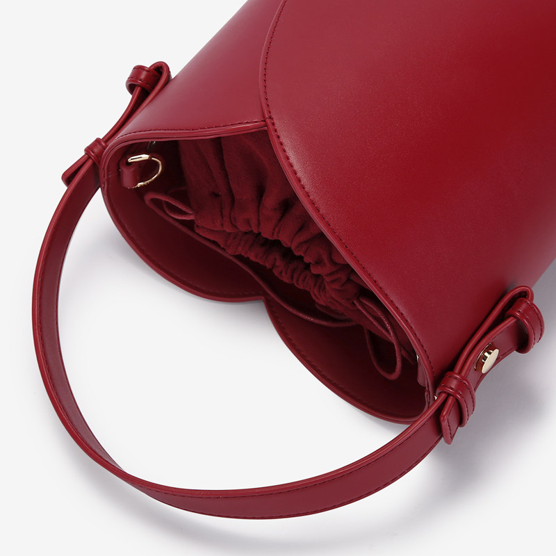 简佰格红色新款2020夏天斜挎小包包 简佰格女士包袋