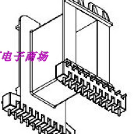 EE55加宽双磁芯骨架卧式10+10针L脚 高频变压器 - 图0