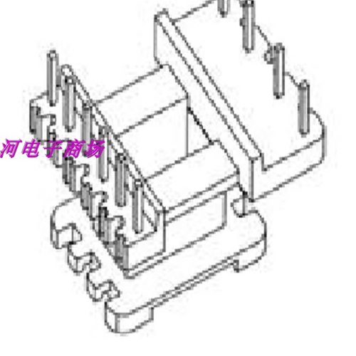 EE22 高频电源变压器骨架电木骨架电源磁芯骨架电源磁芯骨架 - 图1
