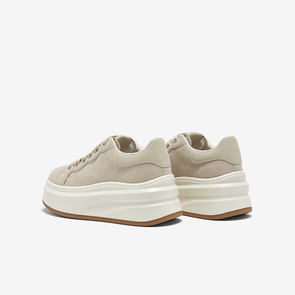 百思图2026春季新款厚底增高板鞋松糕鞋女运动鞋休闲鞋D3827AM6 - 图2