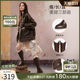 百思图2025冬新款法式加绒高跟踝靴瘦瘦靴女高筒骑士长靴B2812DZ5