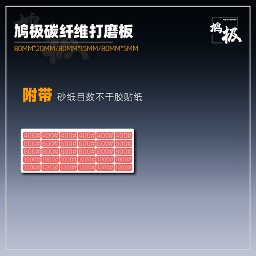 鸠极免裁切海绵/背胶砂纸 亚克力打磨板支架套装高达军事模型工具 - 图0