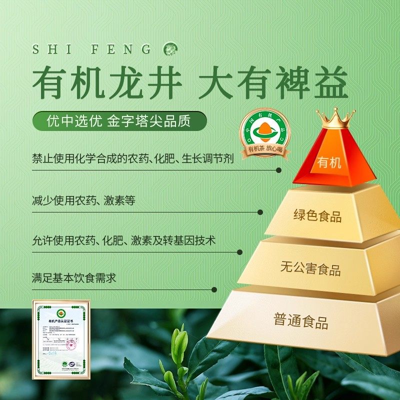 2025新茶狮峰牌有机明前龙井茶叶礼盒装春绿茶小罐送礼长辈丈人,淘宝优惠券,粉丝福利购,淘宝优惠卷