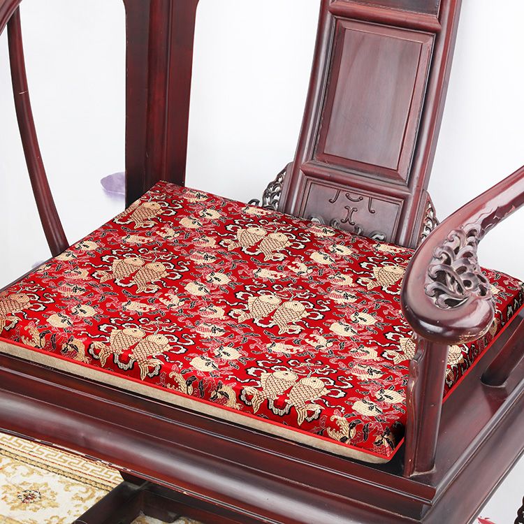 新中式实木家具官帽椅垫座椅垫圈椅太师椅座垫茶桌四季通用垫子