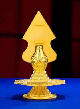 S999纯银镀金上师朵玛供佛用品