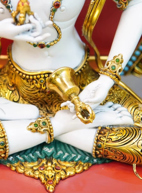 尼泊尔工艺纯铜錾刻金刚萨埵佛像