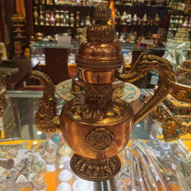 Indian bronze ware antique pure brass Nepal Mithong for home Buddhist hall dedicated to crisp oil teapot kettle wine jug