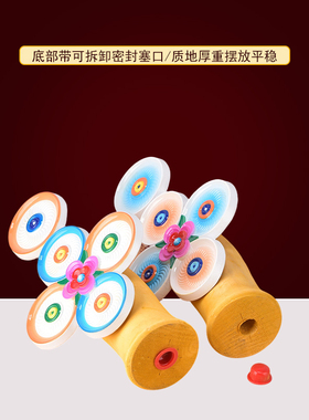 实木彩绘朵玛供奉摆件双色可选