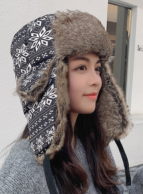 东北加厚防寒可爱风秋冬季雷锋帽