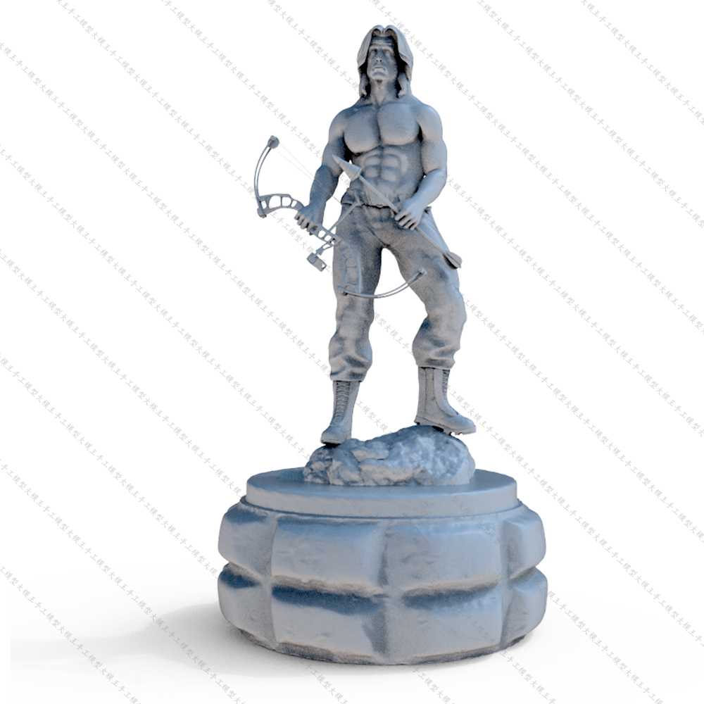 Rambo第一滴血兰博三维模型数据模型STL模型3D打印模型 - 图2