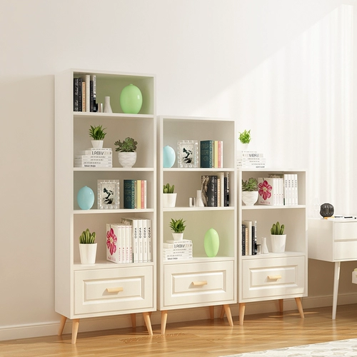 Северный книжный шкаф детская простота современная книжная полка Бесплатная комбинация контейнера гостиная Langling Простая небольшая книжная полка бесплатная доставка