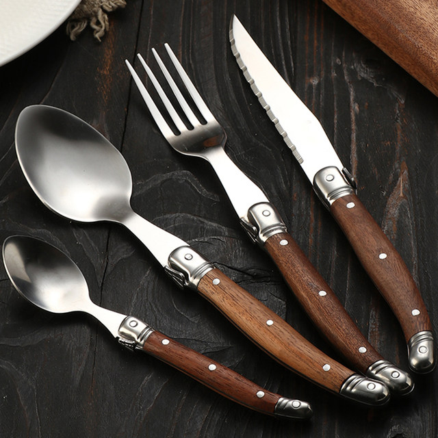 High-end Western steak with rosewood handle