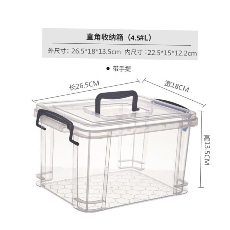 Storage box plastic box transparent dormitory organize boxes-图3