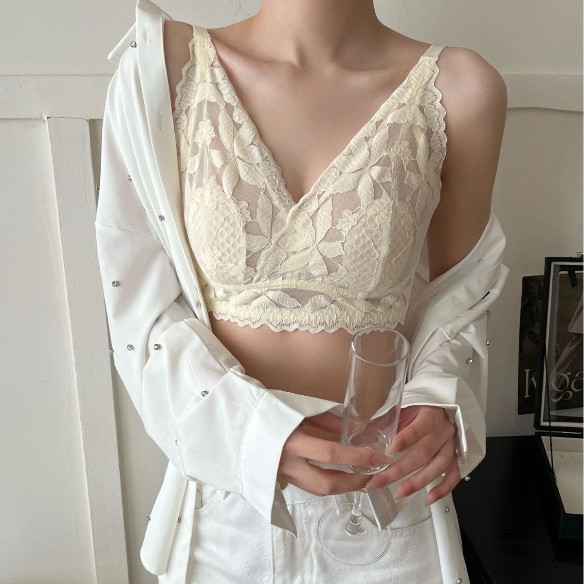 纯欲内衣女超薄款大胸显小显瘦兔耳朵蕾丝收副乳无钢圈性感文胸罩,淘宝优惠券,粉丝福利购,淘宝优惠卷