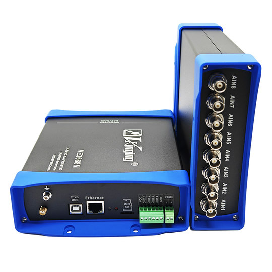 VE3668N Ethernet 24-bit data acquisition card labview eight-channel 102.4K/CH sampling uV level