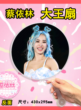 蔡依林 大王扇任意图可制作明星应援演唱会diy爱豆扇子