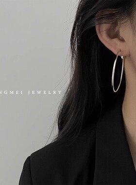 盛美~欧美冷淡女素圈耳环