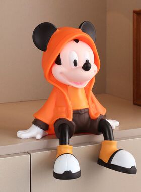 中古风米奇电视柜装饰摆件高级感小众客厅落地入户玄关餐边柜手办