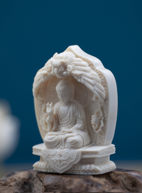 守艺男女猛犸象牙纯手工牌子挂件