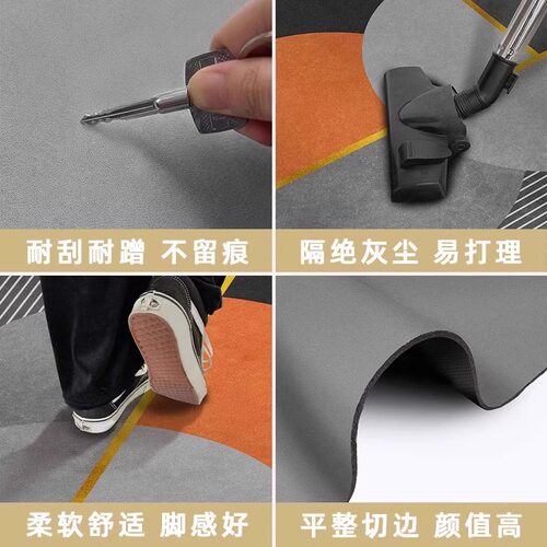 可裁剪硅藻泥入户门垫新款地垫玄关吸水防滑地毯家用耐脏免洗脚垫 - 图3