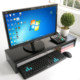 70 long computer monitor elevated desktop storage rack