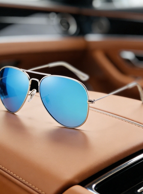 马克龙同款飞行员防紫外线墨镜