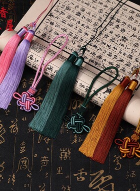 diy流苏中国结毛衣链古风吊穗