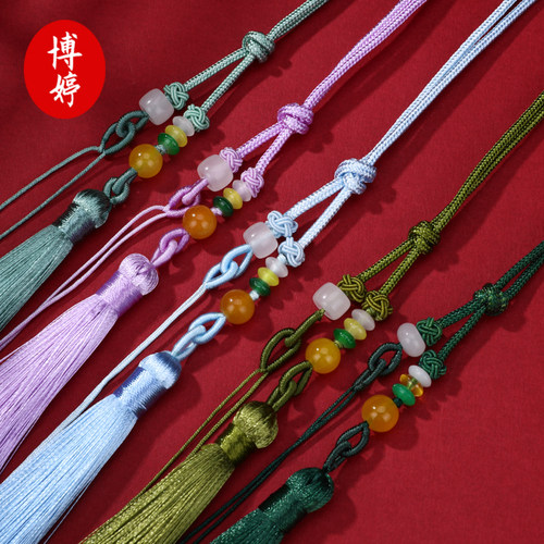 精致手把绳流苏穗子半成品文玩车挂编绳吊穗挂件diy手工配件批发 - 图1