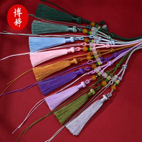 精致手把绳流苏穗子半成品文玩车挂编绳吊穗挂件diy手工配件批发 - 图2