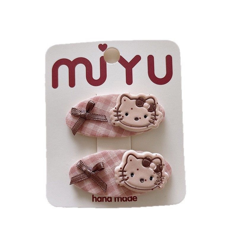 韩版甜美粉色系kt女孩刘海bb夹百搭可爱儿童侧边发夹蝴蝶结发绳,淘宝优惠券,粉丝福利购,淘宝优惠卷