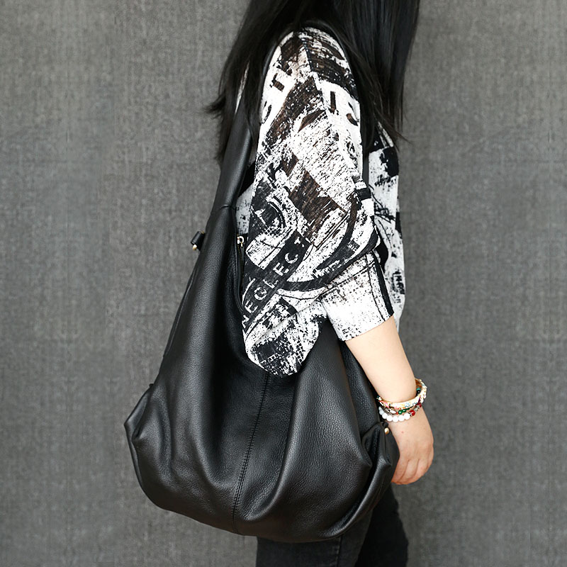 自由漫步慵懒个性头层牛皮斜挎包 自由漫步女士包袋